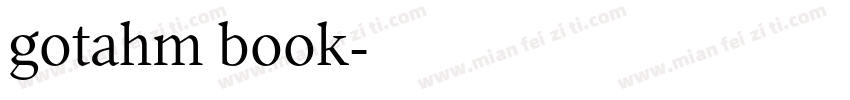 gotahm book字体转换